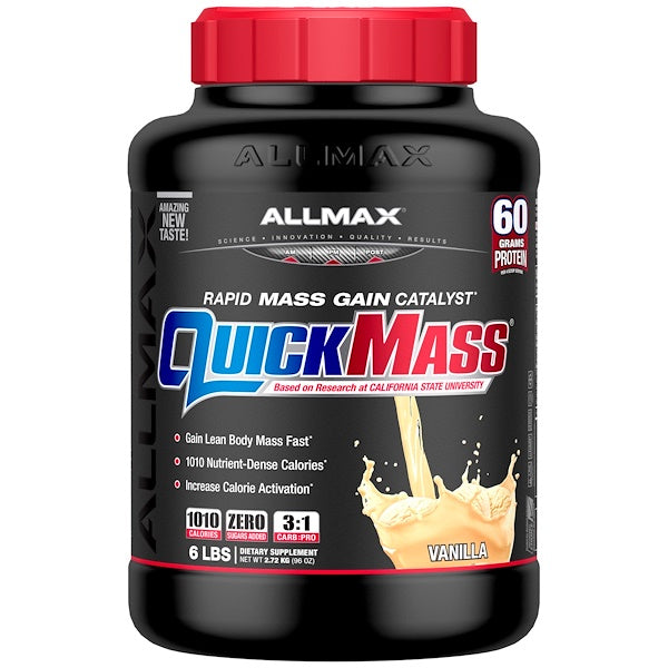 ALLMAX Nutrition, Quick Mass, Rapid Mass Gain Catalyst,, Vanilla, 6 lbs (2.72 kg)