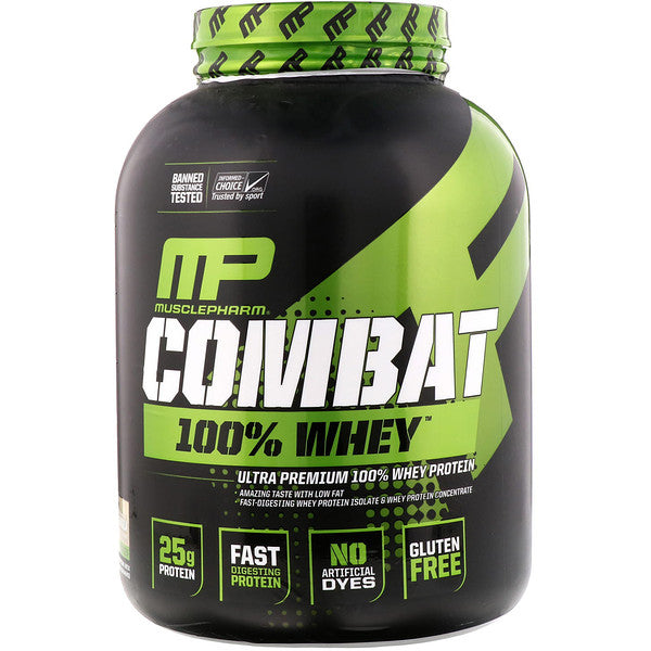 MusclePharm, Combat 100% Whey Protein, Vanilla, 5 lbs (2269 g)