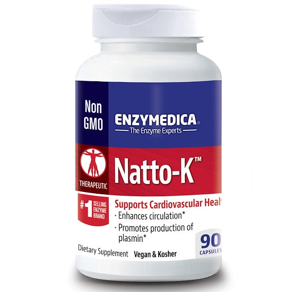 Enzymedica, Natto-K, Cardiovascular, 90 Capsules