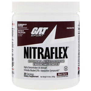 GAT, NITRAFLEX, Black Cherry, 10.6 oz (300 g)