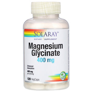 Solaray, Magnesium Glycinate, 400 mg, 120 VegCaps