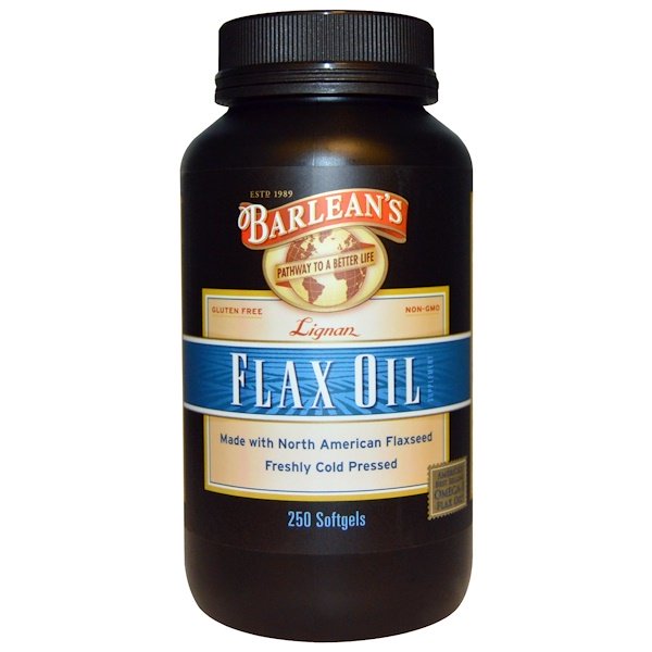 Barlean's, Lignan Flax Oil, 250 Softgels