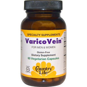 Country Life, VaricoVein for Men & Women, 60 Vegetarian Capsules