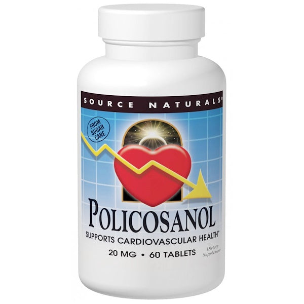 Source Naturals, Policosanol, 20 mg, 60 Tablets