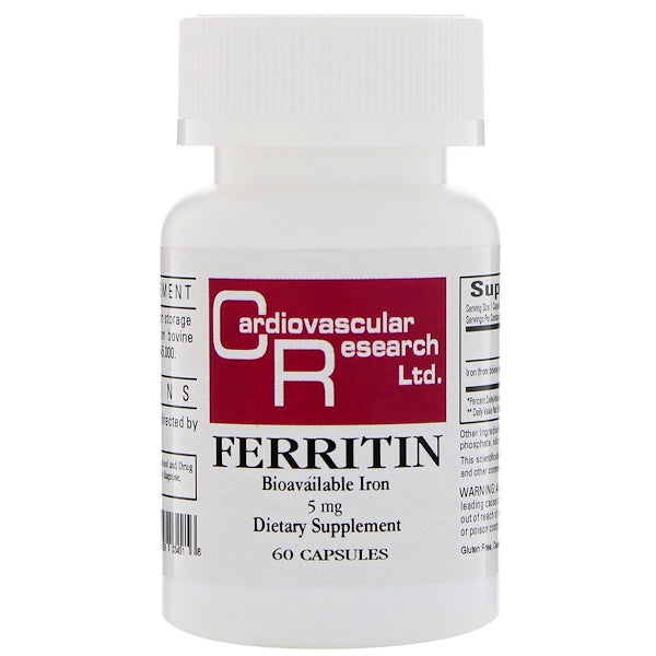 Cardiovascular Research, Ferritin, 5 mg, 60 Capsules