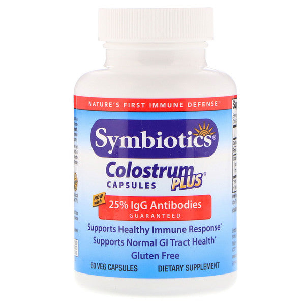 Symbiotics, Colostrum Plus, 60 Veg Capsules