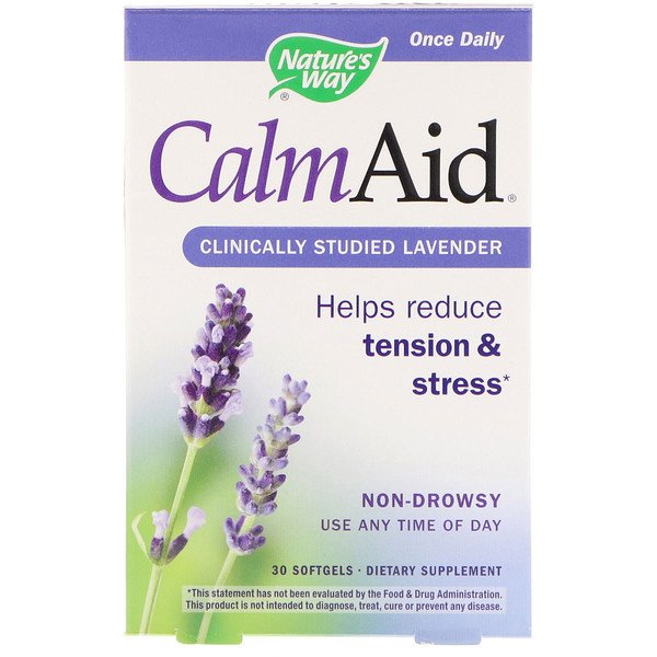 Nature's Way, CalmAid, Clinically Studied Lavender, 30 Softgels