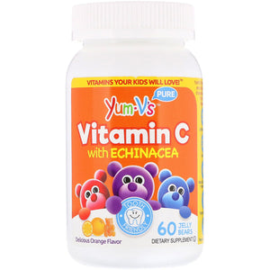 YumV's, Vitamin C with Echinacea, Delicious Orange Flavor, 60 Jelly Bears