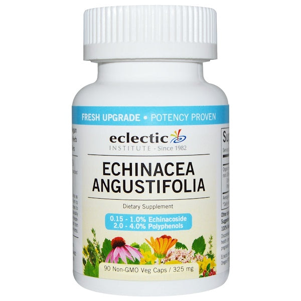 Eclectic Institute, Echinacea Angustifolia, 325 mg, 90 Non-GMO Veg Caps