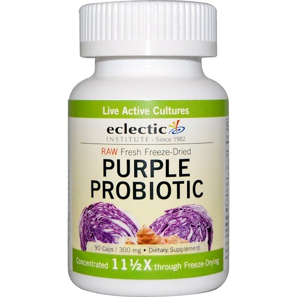 Eclectic Institute, Purple Probiotic, 300 mg, 90 Caps