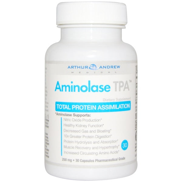 Arthur Andrew Medical, Aminolase TPA, Total Protein Assimilation, 250 mg, 30 Capsules