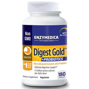 Enzymedica, Digest Gold + Probiotics, 180 Capsules