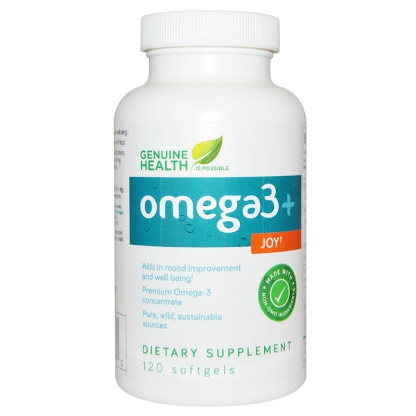 Genuine Health, Omega3 + Joy, 120 Softgels