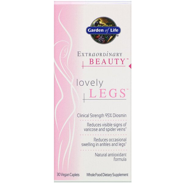 Garden of Life, Extraordinary Beauty, Lovely Legs, 30 Vegan Caplets