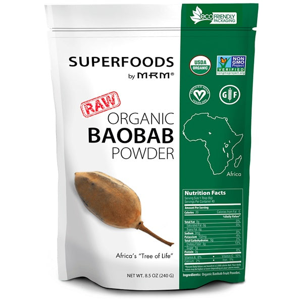 MRM, Raw Organic Baobab Powder, 8.5 oz (240 g)