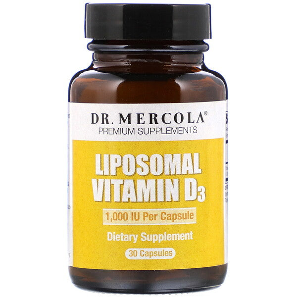 Dr. Mercola, Liposomal Vitamin D3, 1,000 IU, 30 Capsules