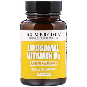 Dr. Mercola, Liposomal Vitamin D3, 1,000 IU, 30 Capsules