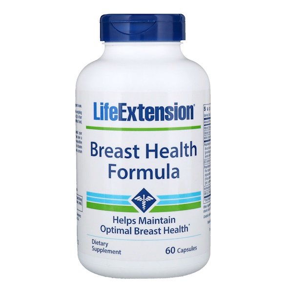 Life Extension, Breast Health Formula, 60 Capsules