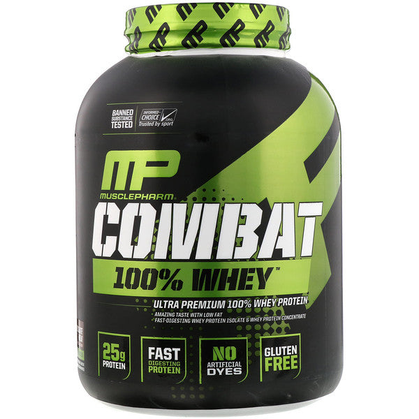 MusclePharm, Combat 100% Whey Protein, Chocolate Milk, 5 lbs (2269 g)