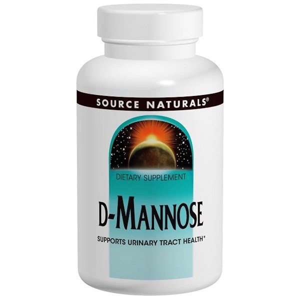 Source Naturals, D-Mannose, 500 mg, 60 Capsules