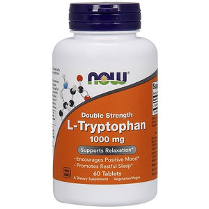 Now Foods, L-Tryptophan, Double Strength, 1,000 mg, 60 Tablets