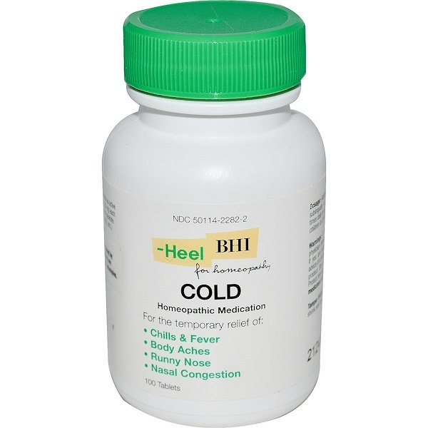 MediNatura, BHI, Cold, 100 Tablets