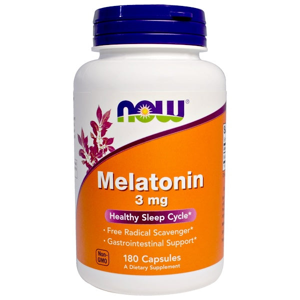 Now Foods, Melatonin, 3 mg, 180 Capsules