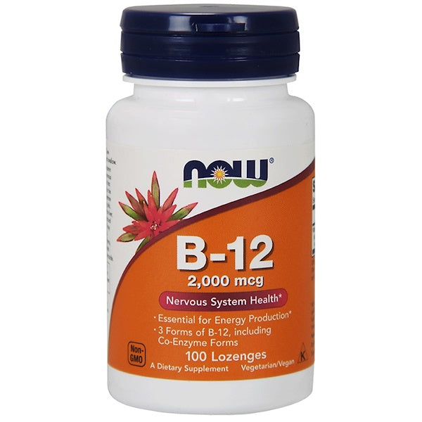 Now Foods, B-12, 2,000 mcg, 100 Lozenges