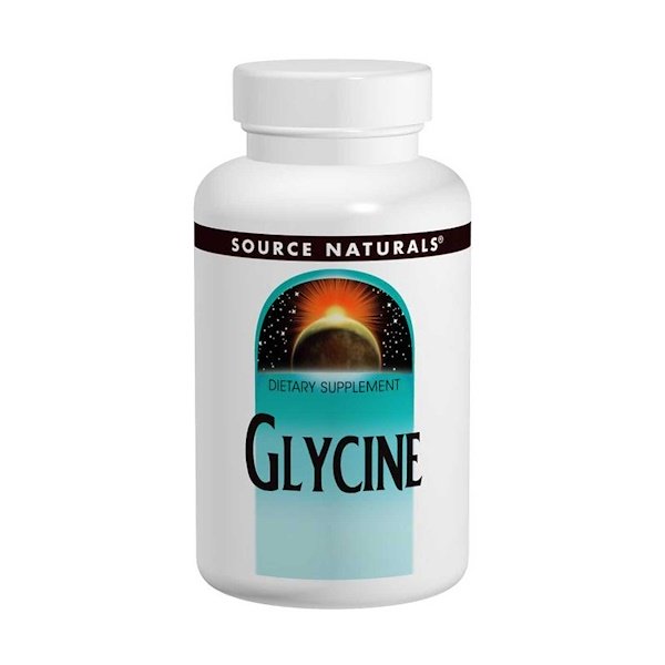 Source Naturals, Glycine, 500 mg, 200 Capsules