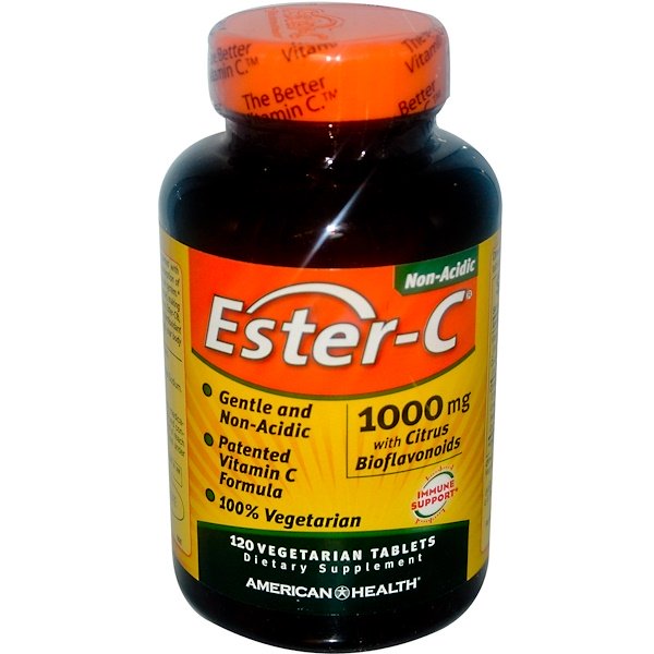 American Health, Ester-C, 1,000 mg, 120 Vegetarian Tablets