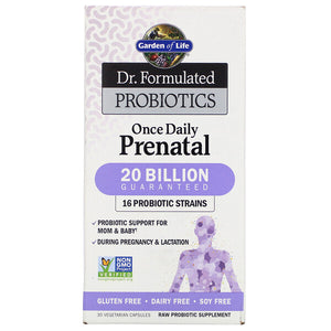 Garden of Life, Dr. Formulated Probiotics, Once Daily Prenatal, 30 Vegetarian Capsules