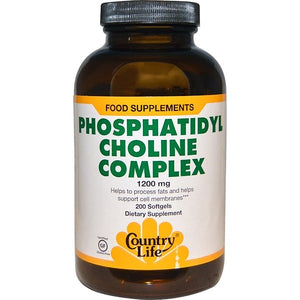 Country Life, Phosphatidyl Choline Complex, 1200 mg, 200 Softgels