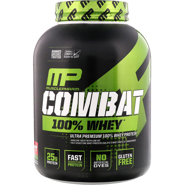 MusclePharm, Combat 100% Whey Protein, Strawberry, 5 lbs (2269 g)