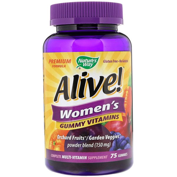 Nature's Way, Alive! Women's Vitamins, 75 Gummies