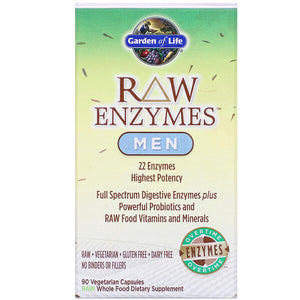 Garden of Life, RAW Enzymes, Men, 90 Vegetarian Capsules