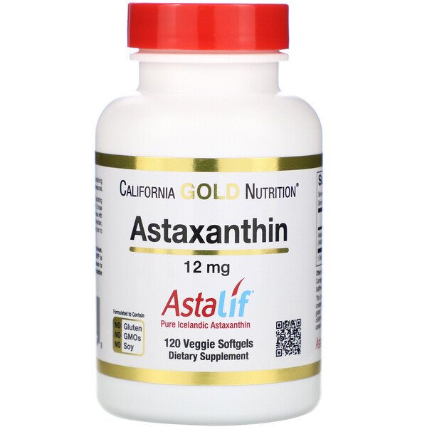 California Gold Nutrition, Astaxanthin, AstaLif Pure Icelandic, 12 mg, 120 Veggie Softgels