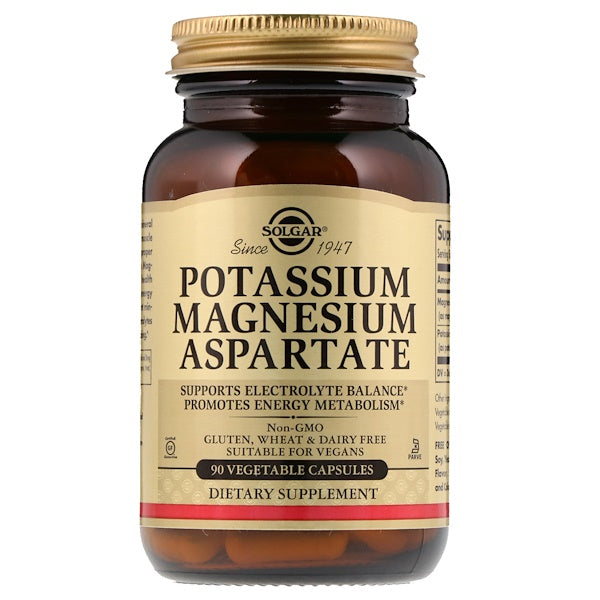 Solgar, Potassium Magnesium Aspartate, 90 Vegetable Capsules