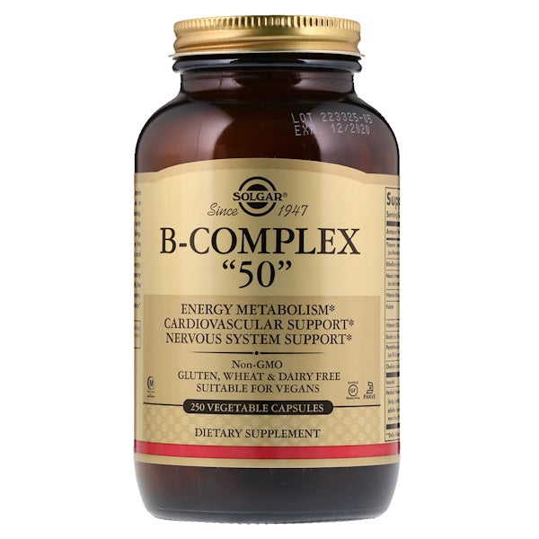 Solgar, B-Complex "50", 250 Vegetable Capsules