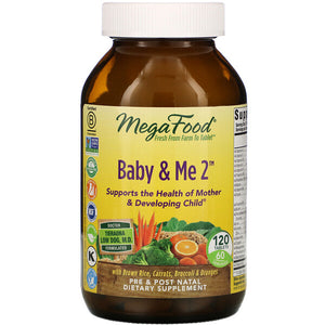 MegaFood, Baby & Me 2, 120 Tablets