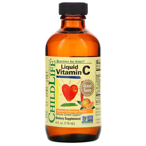 ChildLife, Essentials, Liquid Vitamin C, Natural Orange Flavor, 4 fl oz (118.5 mL)