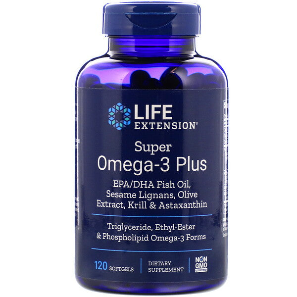 Life Extension, Super Omega-3 Plus, 120 Softgels