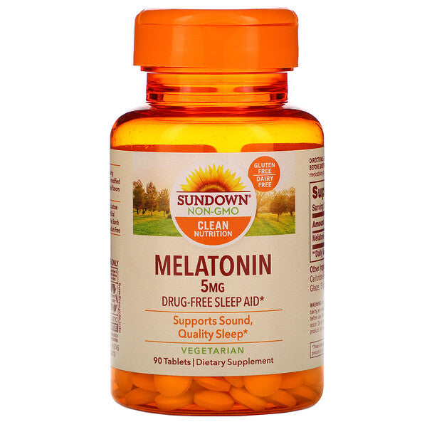 Sundown Naturals, Melatonin, 5 mg, 90 Tablets