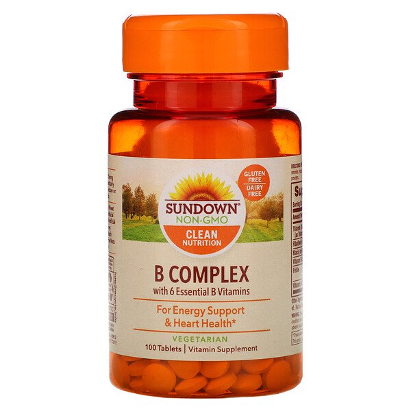 Sundown Naturals, B-Complex, 100 Tablets