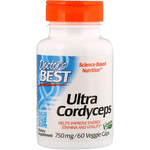 Doctor's Best, Ultra Cordyceps, 750 mg, 60 Veggie Caps