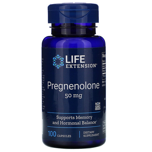Life Extension, Pregnenolone, 50 mg, 100 Capsules