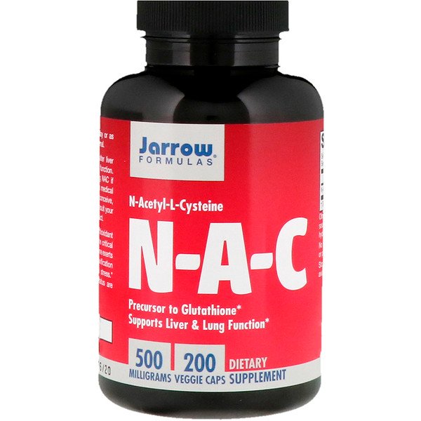 Jarrow Formulas, N-A-C N-Acetyl-L-Cysteine, 500 mg, 200  Veggie Caps