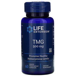 Life Extension, TMG, 500 mg, 60 Liquid Vegetarian Capsules