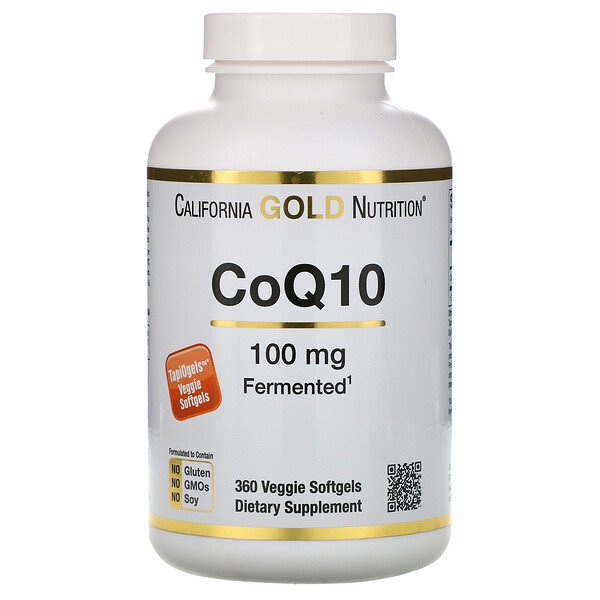 California Gold Nutrition, CoQ10, 100 mg, 360 Veggie Softgels