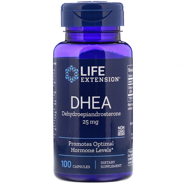 Life Extension, DHEA, 25 mg, 100 Capsules