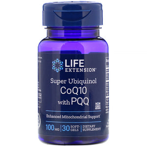 Life Extension, Super Ubiquinol CoQ10 with PQQ, 100 mg, 30 Softgels